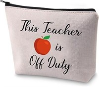 Teacher Off Duty Makeup Bag Teacher Appreciation