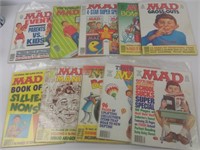 10 Revues/Magazines "Mad", numéros spéciaux