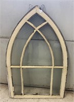 Antique Wooden Church Window -NO SHIPPING