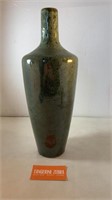 Green Speckled Vase