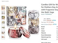 Candles Gift for Women, 4 Pack Candles for Home