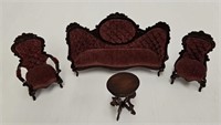 (4 Pc Set) Nic Nichols Doll House Furniture