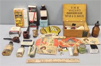 Advertising Tins; Collectibles & Estate Pipes Lot