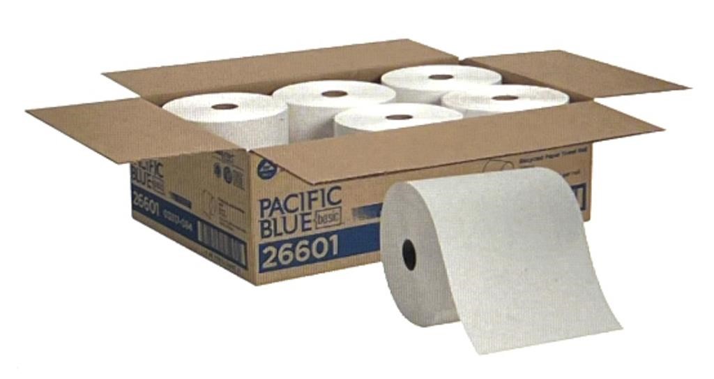 (2) GEORGIA-PACIFIC Paper Towel Roll: White, 7 7/8