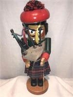 Steinbach Volkskunst Bagpiper Wooden Nutcracker