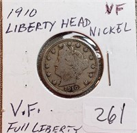 1910  Liberty Head Nickel VF