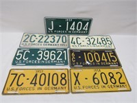 U.S. German License Plates