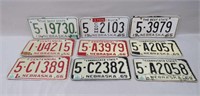 1960's Nebraska License Plates