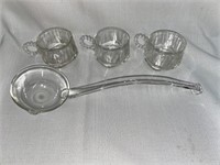 Set of 36 punch cups and one punch ladle