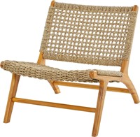 Deco 79 Teak Wood Accent Chair  26 x 31 x 27