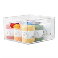 The Home Edit Clear Plastic Large Storage Bin (2 p