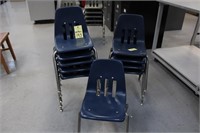 10 Small Blue Chairs