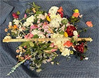 Lot of Mixed Faux Flowers for Decor