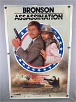Vintage 1980s Bronson Assassination Movie Poster