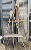 Pair Of Wooden Easels