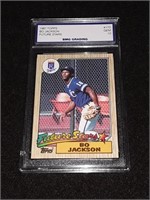 Bo Jackson 1987 Topps GEM MT 10 Royals