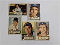 1952 Topps (5 Diff) Joe Collins-Yankees Poor