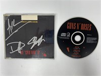 Autograph COA Guns N' Roses CD Single