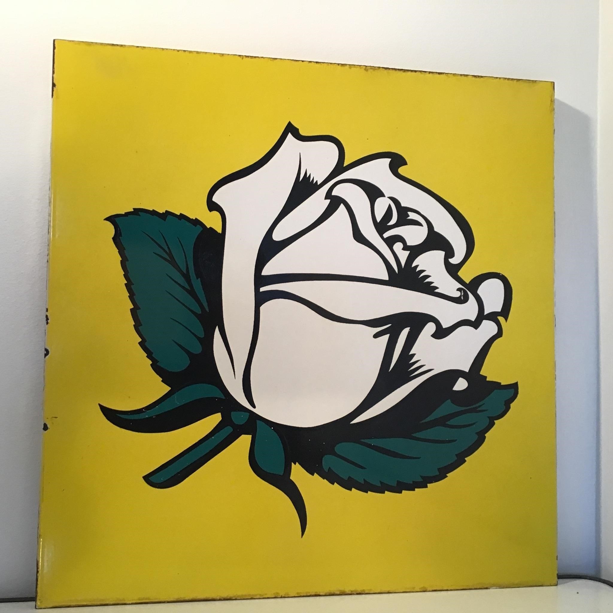 WHITE ROSE ADVERTISING SIGN