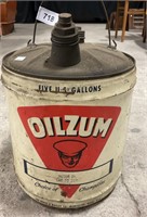 Vintage Oilzum Oil Can.