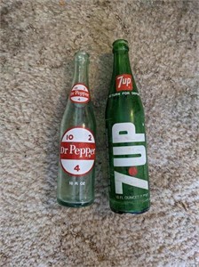 7up & Dr. Pepper Glass Bottles