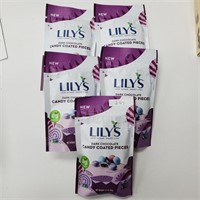 BB 3/24 Lily's Dark Choc Candy Coat Pcs, 99g x5