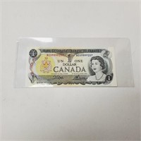 $1.00 Canadian Paper Money, uncirculated,