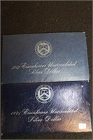 1971 and 1972 Eisenhower Uncirculated Silver