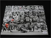 DUSTIN HOPKINS SIGNED 8X10 PHOTO BROWNS JSA