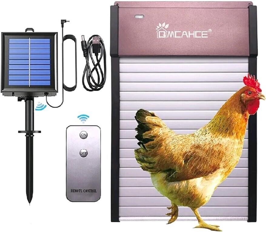 QMCAHCE Solar Powered Chicken Coop Multi-Modes Ful