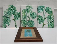Floral Triptych & Palm Print K10C