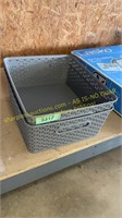 2 ct. Plastic Storage Baskets, 14x12x5 in.