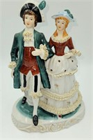 Large Victorian Courting Couple Statue 12 1/2"