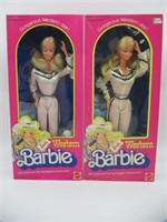Western Barbie Doll 1980 Mattel Lot of (2)