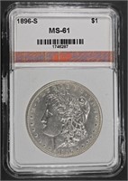 1896-S MORGAN DOLLAR AGP BU