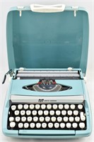 Teal Smith-Corona Corsair MCM Portable Typewriter