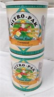 Two 72ounce cans of nitropak corn meal