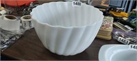 VINTAGE MILK GLASS, PUNCH BOWL / SALAD BOWL