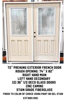 72" Prehung Exterior French Door