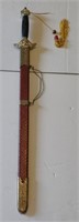 Decorative India Sword (27" Long Blade) w/