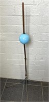 Lightning Rod with Blue Glass Lightning Rod Ball