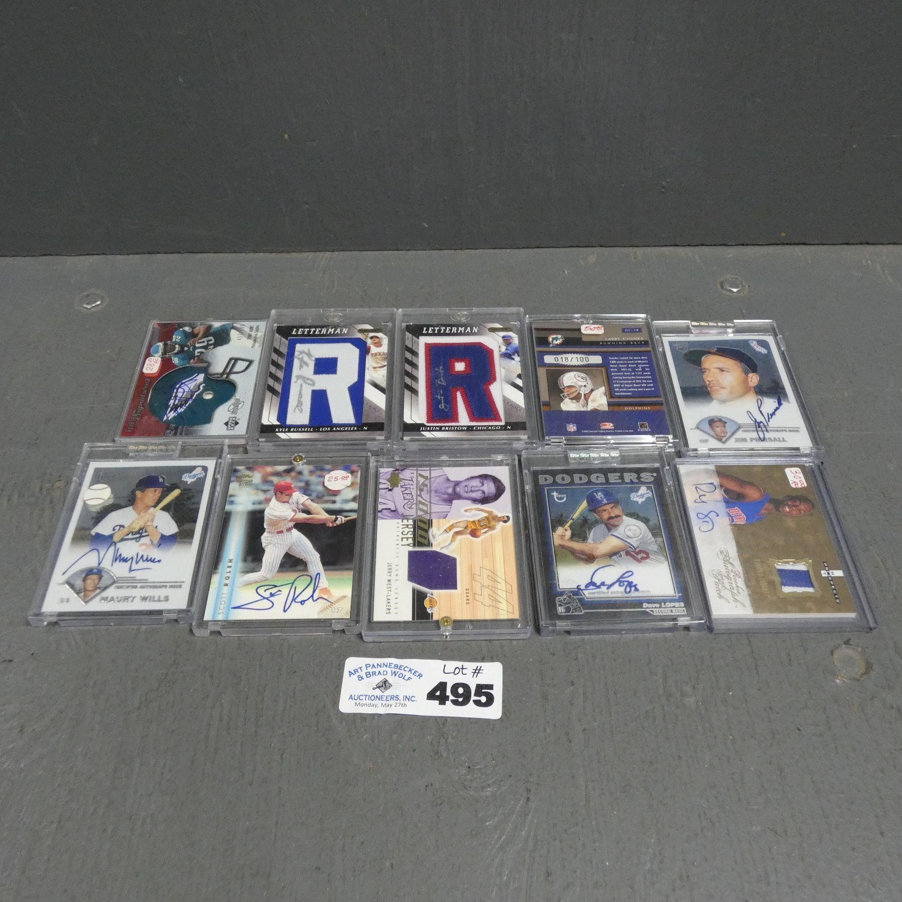 Assorted Autographed & Relic Sports Cards