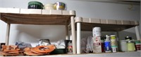 Plastic Shelf, Pots, Seam Roller++