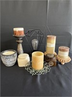 Various Candles, Candle Pedestal Stand
