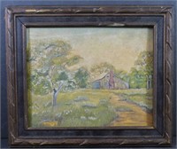 BURT TODD : Framed Oil on Board - Landscape