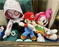 PLUSH GHOST SPIDER - MARIO PLUSH - HEDGEHOG AMY