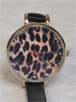 TCK "CHEETAH" WATCH WITH LEATHER STRAP