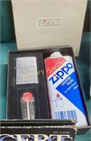 ZIPPO LIGHTER W/ FLUID - FLINTS