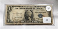1935-A Dollar Silver Certificate “Experimental S”