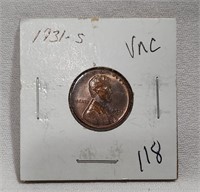1931-S Cent Unc.